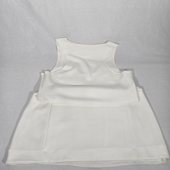 MAEVE by ANTHROPOLOGIE Sirencore Elevated Basic IVORY Texture Mini Dress Size XL - Picture 10 of 17